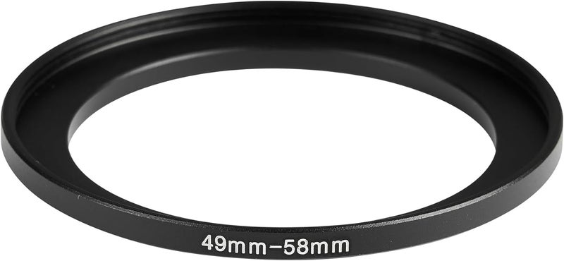 JOYTOLIN 49-58mm Metal Step-Up Ring Adapter Compatible with Mirrorless Cameras DSLR Lens, UV CPL ND Filter Thread Converter, Black - Image 2